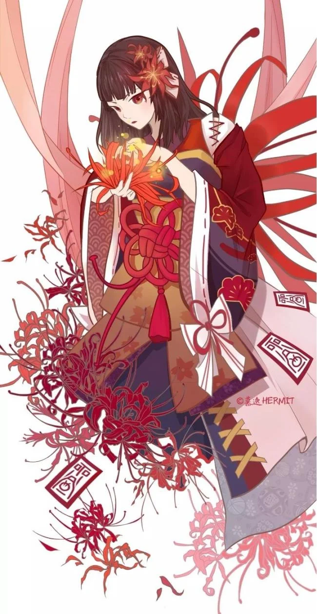 Gambar bunga anime bodoh cantik yang cantik