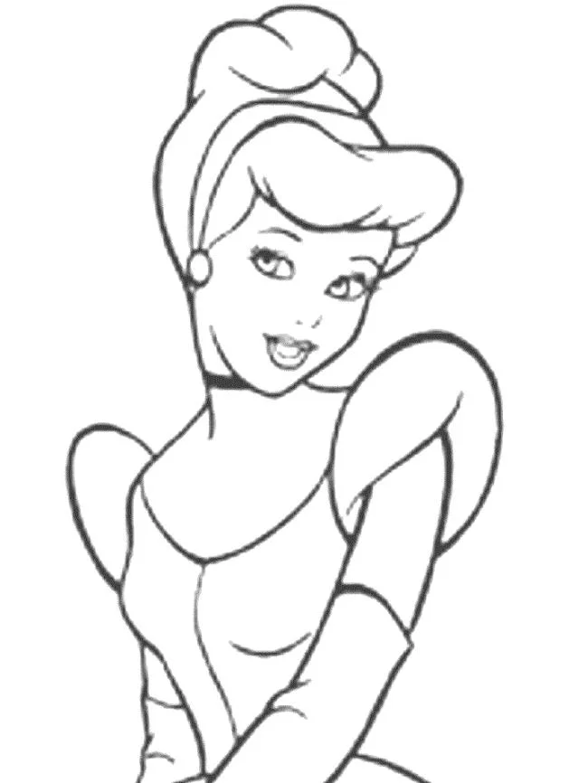 Colección de bellas páginas para colorear princesa de Cenicienta