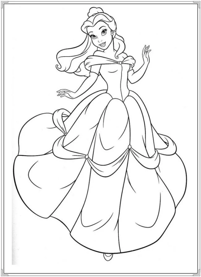 Colección de bellas páginas para colorear princesa de Cenicienta