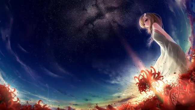Penyusunan bunga humanoid anime yang paling indah