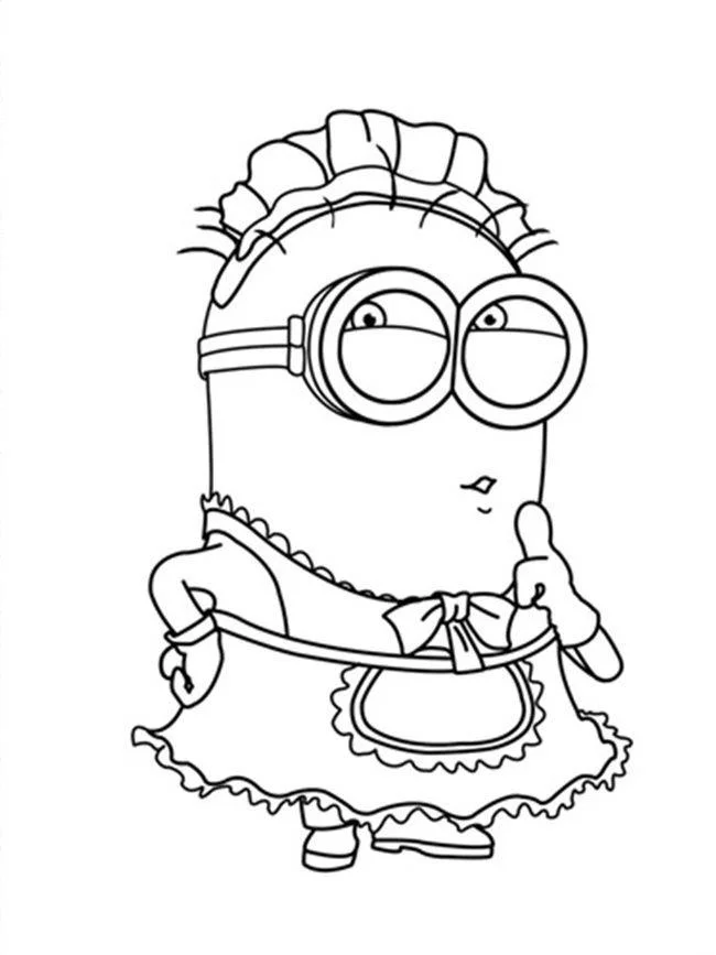 Koleksi gambar mewarnai Minion terbaik untuk anak-anak