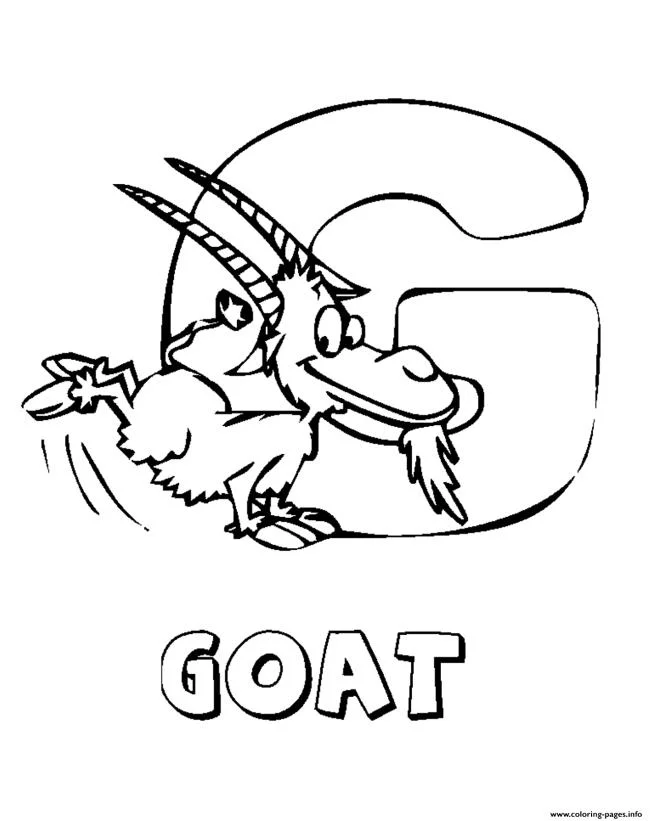 Koleksi gambar pewarna kambing lucu terbaik untuk kanak-kanak