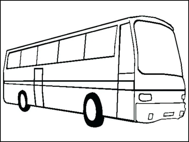 Koleksi gambar-gambar paling indah dari pewarnaan bus untuk anak-anak