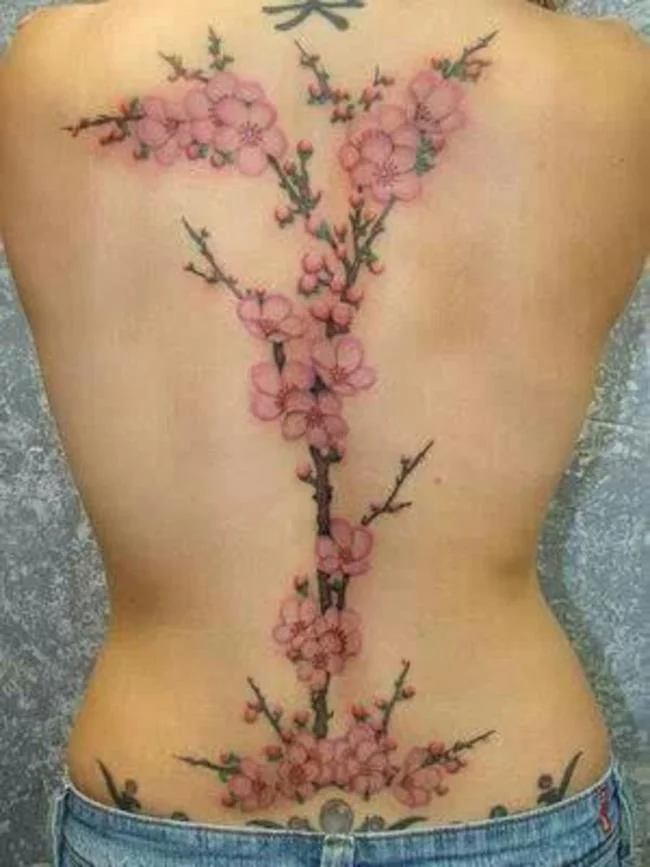 Colección de 50 muestras de tatuajes de sakura extremadamente hermosos y de calidad