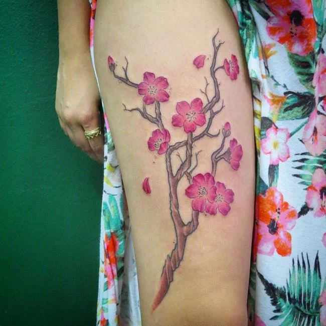 Colección de 50 muestras de tatuajes de sakura extremadamente hermosos y de calidad