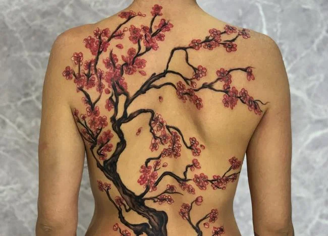 Colección de 50 muestras de tatuajes de sakura extremadamente hermosos y de calidad