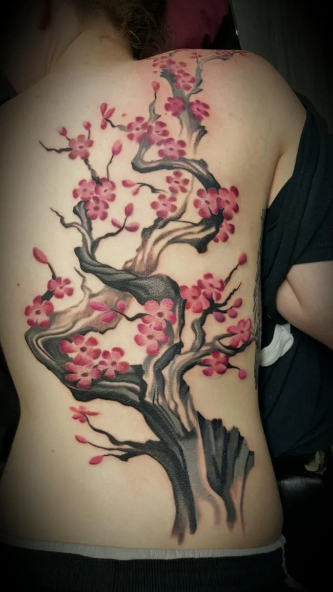 Colección de 50 muestras de tatuajes de sakura extremadamente hermosos y de calidad