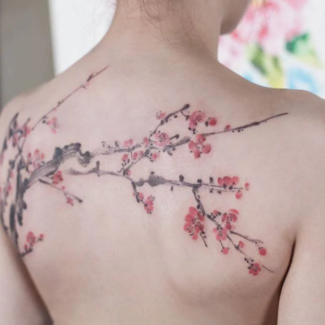 Colección de 50 muestras de tatuajes de sakura extremadamente hermosos y de calidad
