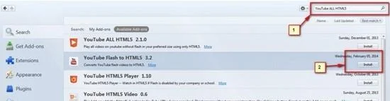 Comment installer HTML5 dans Firefox au lieu d'Adobe Flash