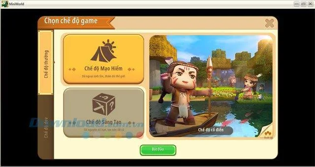 Select Adventure Mode