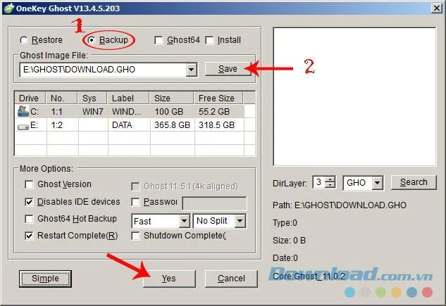 Creating Ghost File Steps