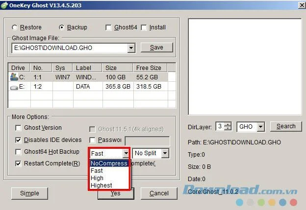 Advanced Settings for Onekey Ghost