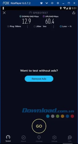 Check Network Speed in Nox Player