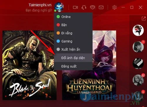 How to change your account avatar Garena, avatar image