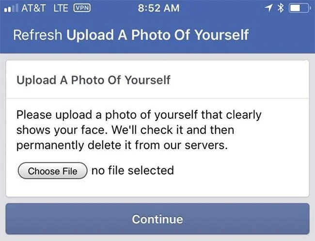 One of the ways to unlock Facebook Checkpoint