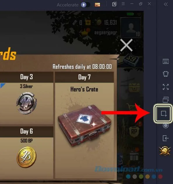 PUBG Mobile screenshot interface