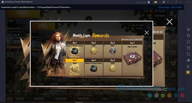 Screenshot preview