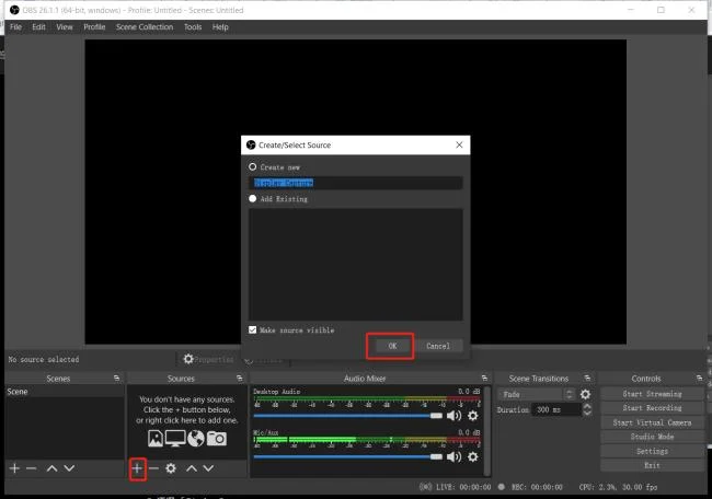 Setting Up Live Content