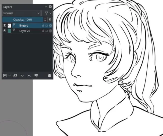 Anleitung zum Ausmalen von Bildern mit Krita