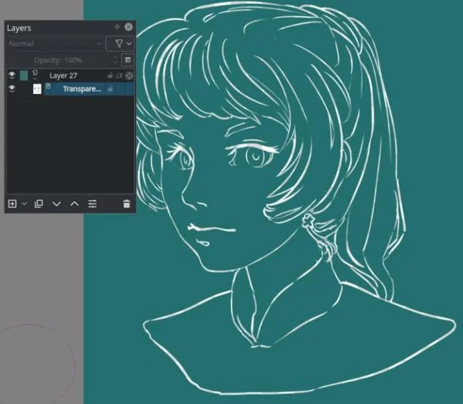 Anleitung zum Ausmalen von Bildern mit Krita