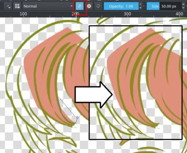 Anleitung zum Ausmalen von Bildern mit Krita