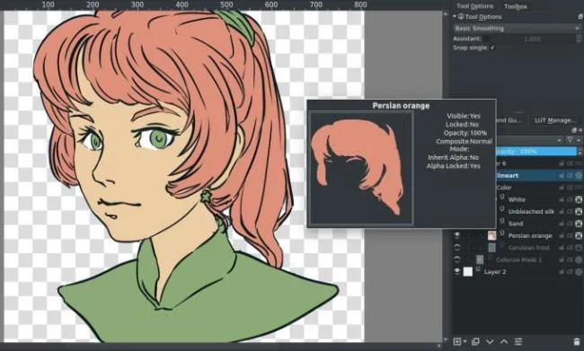 Anleitung zum Ausmalen von Bildern mit Krita