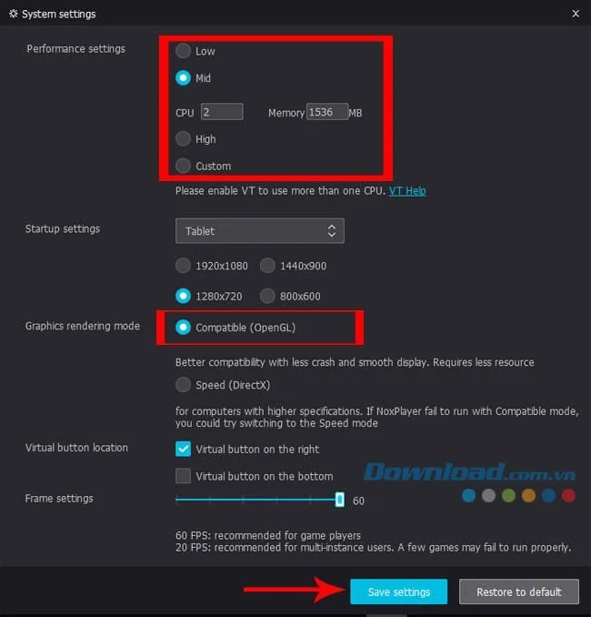 Das Update wird bei 99% von Nox App Player gestoppt