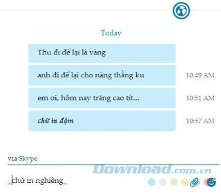 Anweisungen zum Ändern von Schriftarten in Skype