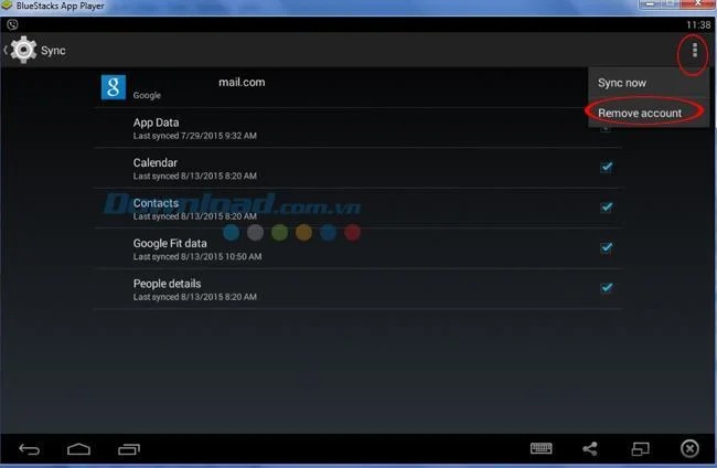 Instructions pour changer de compte lors de lutilisation de BlueStacks