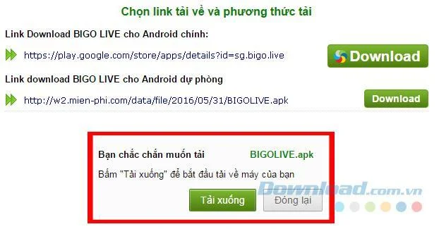 Comment installer Bigo Live sur un ordinateur portable