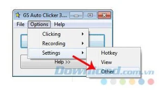 GS Auto Clicker manuel pour jouer automatiquement au jeu