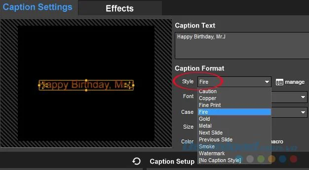 Comment insérer du texte dans des vidéos ProShow Producer