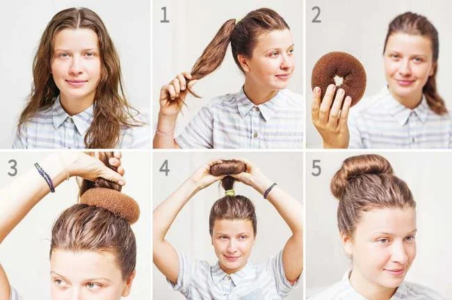 Chignon haut: comment faire?  40 photos et tutoriels