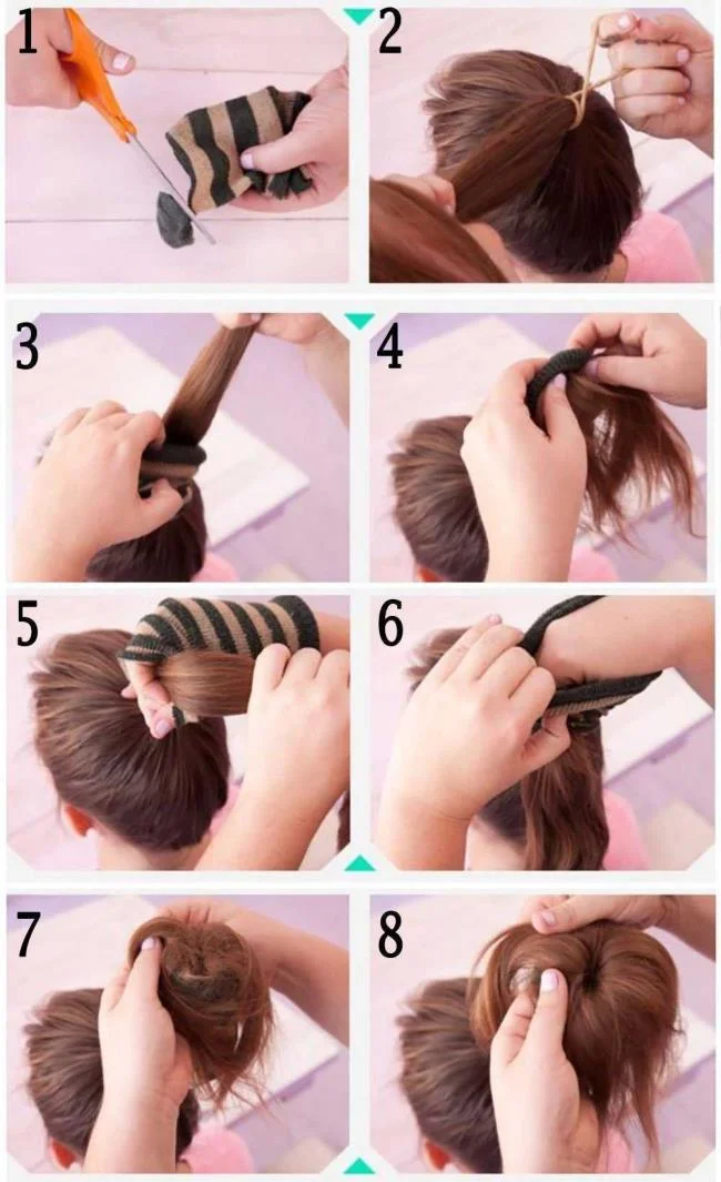 Chignon haut: comment faire?  40 photos et tutoriels