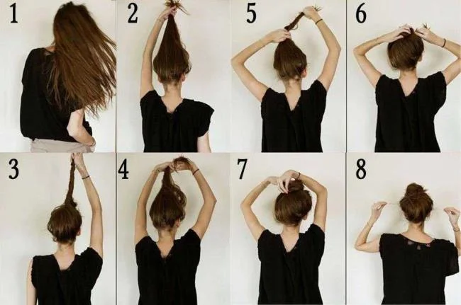 Chignon haut: comment faire?  40 photos et tutoriels