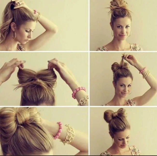 Chignon haut: comment faire?  40 photos et tutoriels