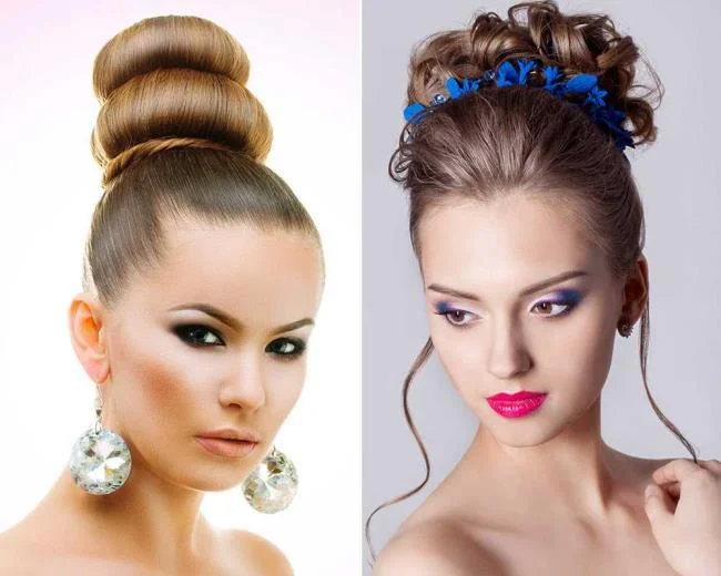 Chignon haut: comment faire?  40 photos et tutoriels