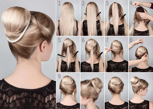Chignon haut: comment faire?  40 photos et tutoriels