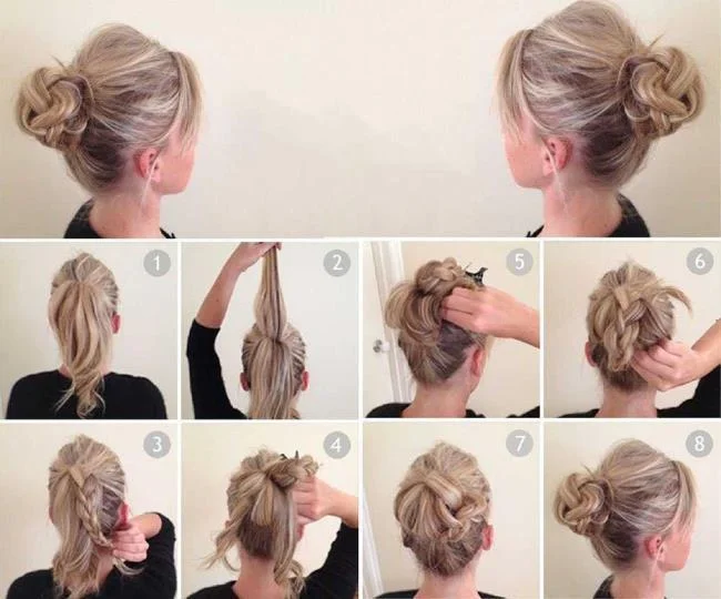 Chignon haut: comment faire?  40 photos et tutoriels