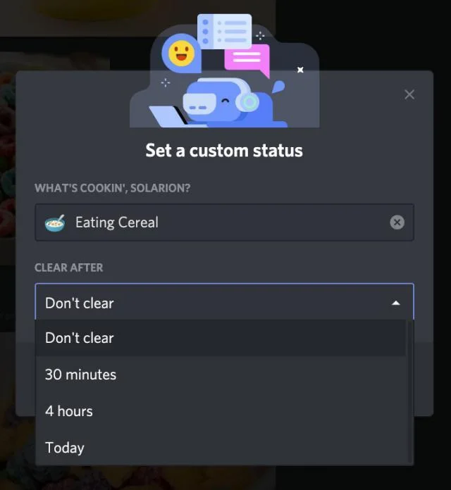 Come creare e modificare lo stato su Discord