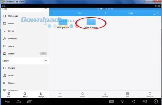 Come ottenere foto e dati da BlueStacks a un computer
