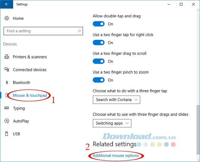 Come invertire la direzione di scorrimento in Windows 10