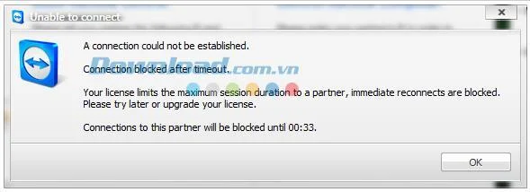 Correggi il limite del tempo di accesso di TeamViewer