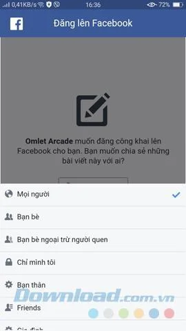 Come utilizzare Omlet Arcade per lo streaming di giochi su Android su Facebook