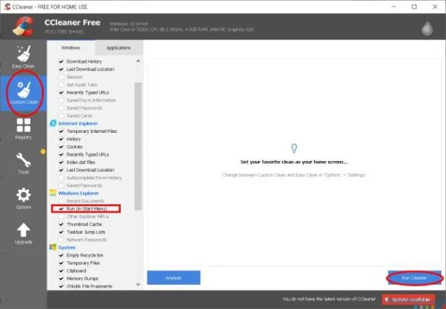 Modi per cancellare la cronologia del comando Esegui di Windows Vista / 7 / 8.8.1 / 10