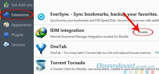 Come attivare e disattivare IDM su Chrome, Firefox, Internet Explorer