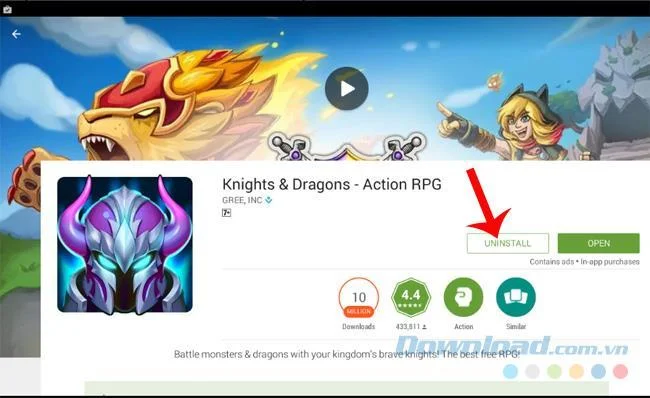 Due modi per eliminare le app su BlueStacks