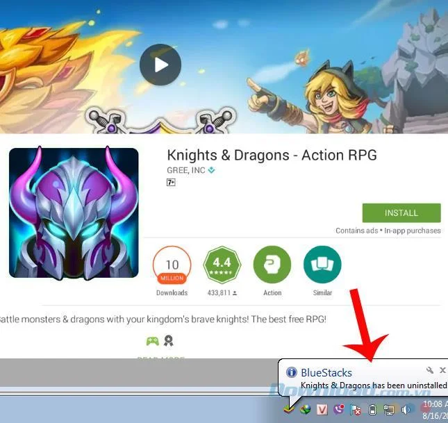 Due modi per eliminare le app su BlueStacks