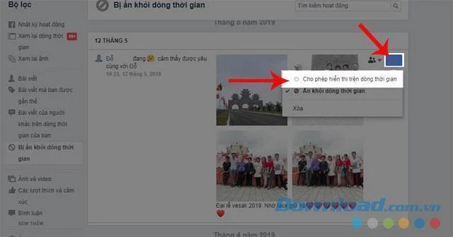 Come ripristinare post nascosti su Facebook