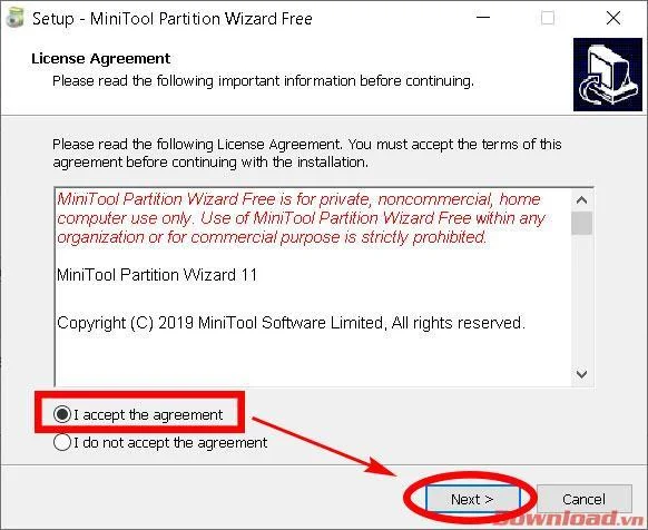 Istruzioni per linstallazione e luso di MiniTool Partition Wizard Free Edition